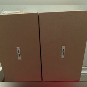Miu Miu shoe boxes